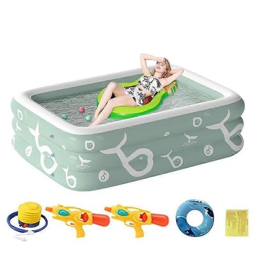 Piscine gonflable avec toboggan de piscine toboggan aquatique anti-déversement extérieur Jouets de parc aquatique gonflable d'été pour enfants