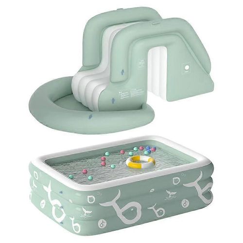 Piscine gonflable avec toboggan de piscine toboggan aquatique anti-déversement extérieur Jouets de parc aquatique gonflable d'été pour enfants
