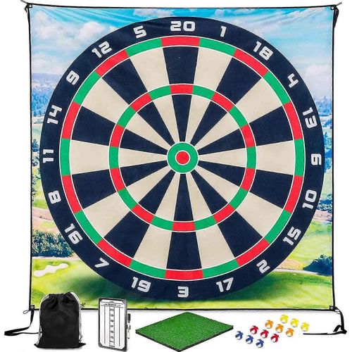 Ensemble De Jeu De Chipping De Golf, Tapis De Frappe Collants De Golf/Fléchettes De Pratique Pour Adultes D¿Intérieur Et D¿Extérieur Pour Enfants, 100% Nouveau