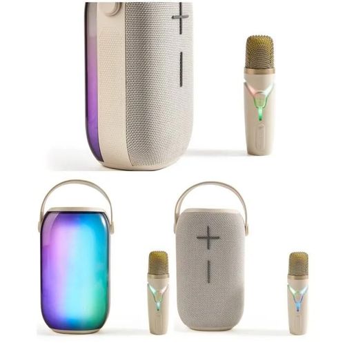 ENCEINTE SONO PORTABLE PARTY BLUETOOTH KARAOKE 16W MOBILE USB LED RGB MSD TELECOMMANDE +MICRO SANS FIL