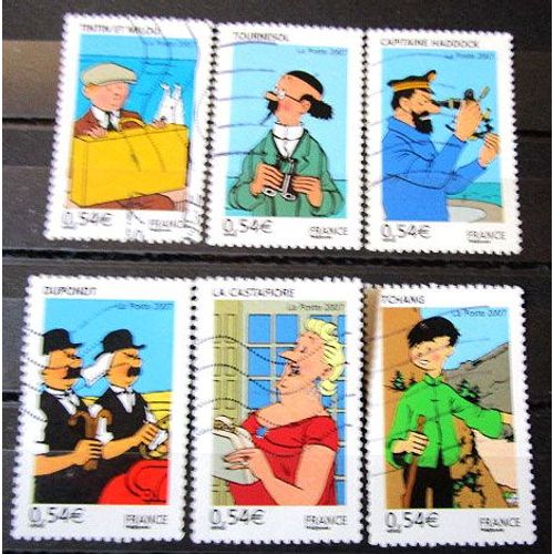 2007. Série Complète F4051 À F4056: Les Voyages De Tintin.