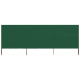 Paravent 3 panneaux Tissu 400 x 160 cm Vert