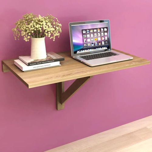 Table Murale Rabattable En Chêne 100x60 Cm