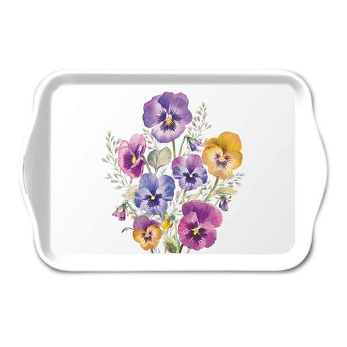 Petit Plateau Rectangulaire Pensées