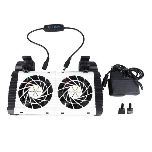 Ventilateur de refroidissement d¿aquarium de dissipation thermique mini ventilateur de refroidissement d¿aquarium muet de dissipation thermique pour crevettes de poisson prise de l¿UE 100 à 240 V