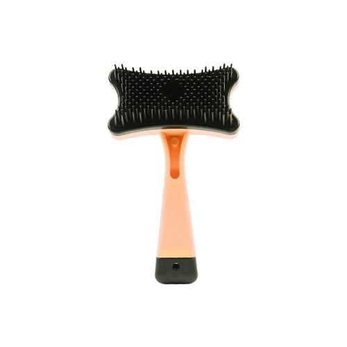 Brosse Pour Animaux De Compagnie Particules De Massage Autonettoyantes Enlève Les Poils Lâches Peigne De Toilettage Pour Animaux De Compagnie Pour Chiens Chatsorange