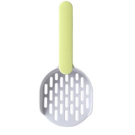 Pelle À Litière Pour Chat Poignée De Lissage Crochet De Suspension En Plastique Robuste Facile À Nettoyer Chaton Lève-Caca Pour Bac À Litière À La Maison Gris Et Vert