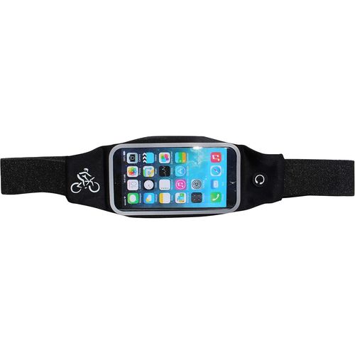 Ceinture De Running Pour Nokia 2.1, Accessoire De Fitness, Le Sport, Le Vélo, Sacoche Ventre Avec Deux Espaces De Rangement, Écouteurs Neon L Noir