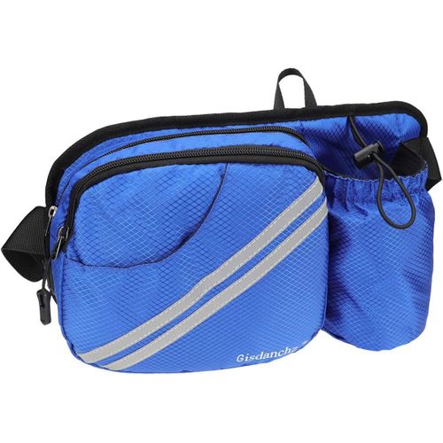 Sac Banane Avec Porte Bouteille Poche Pour Homme Femme - Sacoche Ceinture Imperméable Assez Pour 6,5"" Téléphone/Bouteille 700Ml / Essentiels - Idéal Pour Randonnée Voyage