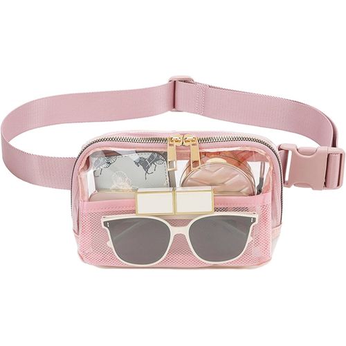 Sac Banane De Course À Pied - Étanche - Tendance - Transparent - Pour Les Événements De Stade - Sac De Ceinture Réglable - Pour Homme Et Femme, Rose, Refer To Description, Un Xe