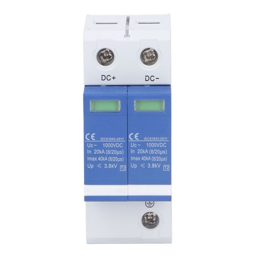 Dispositif de protection contre les surtensions 2P, parafoudre pour système photovoltaïque, 1000VDC
