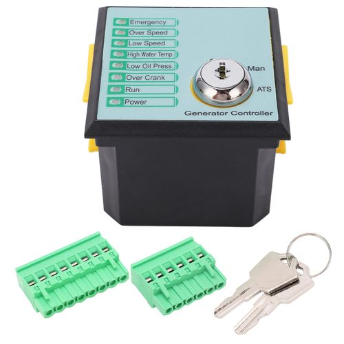 Contrôleur de générateur Diesel ASM168 avec Module de panneau de commande de groupe électrogène à démarrage automatique LED DC8.0-45V
