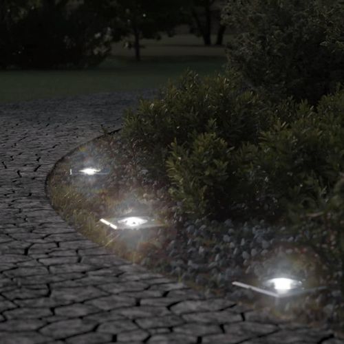 Lampes Au Sol D'extérieur Carrée Aluminium Moulé Sous Pression Pour Jardin, Terrasse