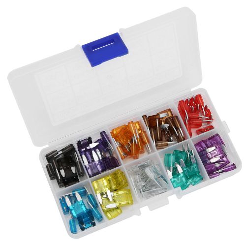 Mini fusibles à lame Standard pour voiture, 100 pièces, en alliage de Zinc, 2A 3A 5A 7,5A 10A 15A 20A 25A 30A 35A