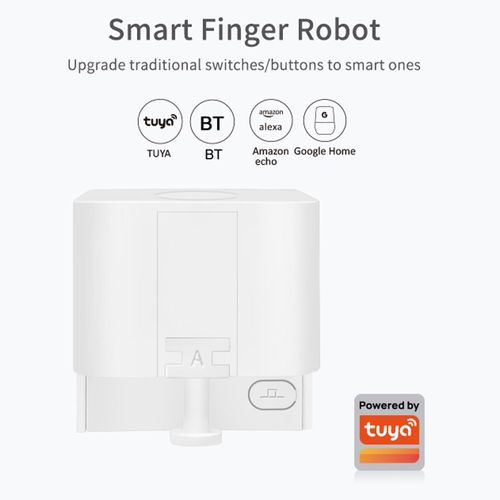 Tuya BT Fingerbot Intelligent Finger Robot Bouton de commutation sans fil Pusher Bot fonctionne avec APP Commande vocale Compatible avec Alexa Home