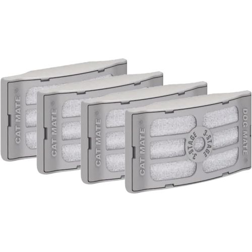 Mondodigitale-Cartouches Filtrantes À 3 Étapes : Adaptées À Toutes Les Fontaines , Dog Mate Et Closer Pets (Paquet De 4)