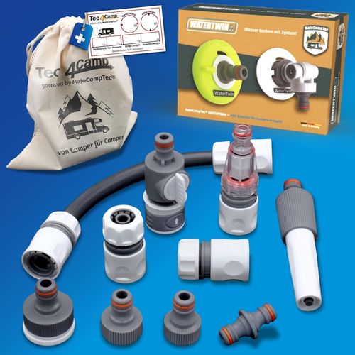 MONDODIGITALE-Connect-30 Kit De Filtre À Eau Pour Camping-Car-Embout De Remplissage D'Eau Pour Caravane-Accessoires Pour Couvercle De Réservoir-Raccord De Tuyau Compatible Avec Gardena (Kit De