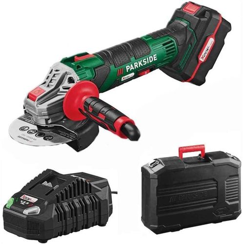 MONDODIGITALE-Meuleuse D'Angle De Batterie Pwsa 20-Li B2 Avec Batterie Et Chargeur Dans Le Cas De L'Équipe Série X 20V