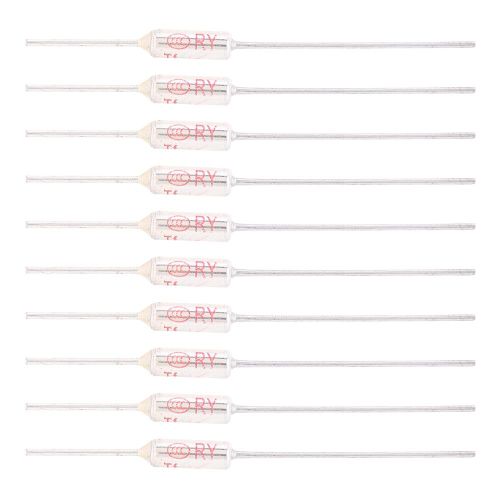 Fusible thermique à coque métallique, 10 pièces, coupure 250VAC 10A, fusible de température TF 72-250 ¡æ 105 ¡æ