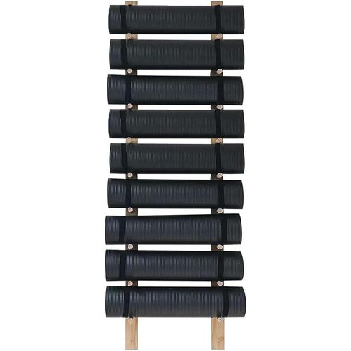 Support De Rangement Pour Tapis De Yoga, Organisateur De Rangement Mural En Bois Massif, Support De Tapis De Yoga