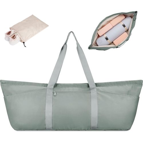 Sac De Sport Grand Pour Femme Et Homme - Yoga, Voyage, Gym, Pilates - Avec Compartiment Chaussures Et Humide - Pour Tapis De Yoga