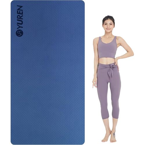 Tapis Yoga Antidérapant Tapis Sport 195×90cm 10mm Tpe Epais Tapis Gym Pour Yoga Cardio Fitness Avec Sangle Et Sac