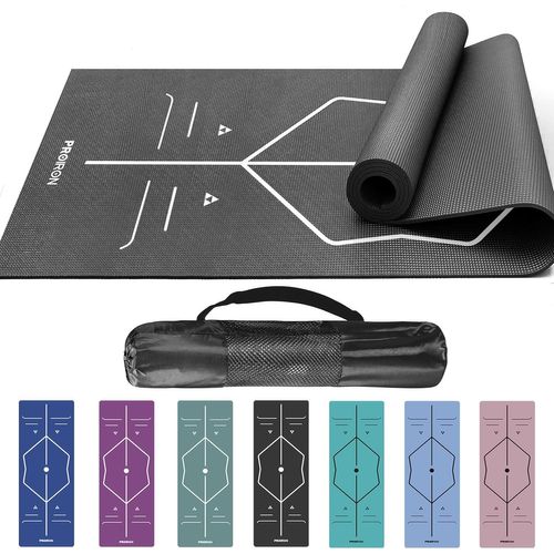 Tapis Yoga Antidérapant Tapis De Sport Tapis D'exercice Pour La Salle De Sport À La Maison Avec Sangle De Transport - 1730 Mm X 610 Mm X 4 Mm