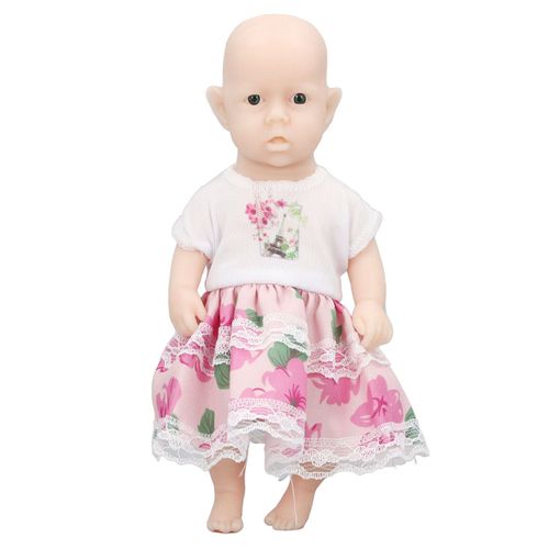 CONNOR Poupee bebe Reborn realiste de 15 cm en silicone rose et blanc, pour nouveau-ne de plus de 3 ans