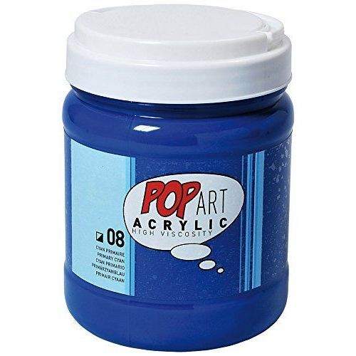 Peinture Acrylique - Cyan Primaire - Mate-Satinée - Pot 700ml - Pébéo Pop Art