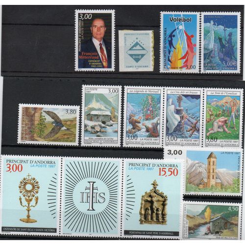 Andorre Timbres Année Complète 1997