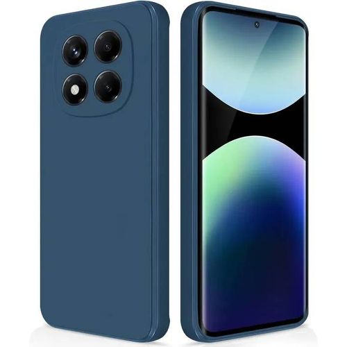 Coque Pour Xiaomi Redmi Note 14 Pro 4g - Housse Etui Protection Tpu Silicone Anti-Choc Bleu Marine