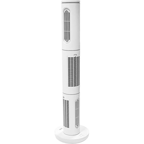 MONDODIGITALE-Ventilateur Portable Aize-01, Tour Modulaire 3 En 1, Très Silencieux 45Db, Basse Consommation 20W, 12 Vitesses Et Fonction Nuit, 4 Modes De Vent, Oscillation 360º, Télécommande