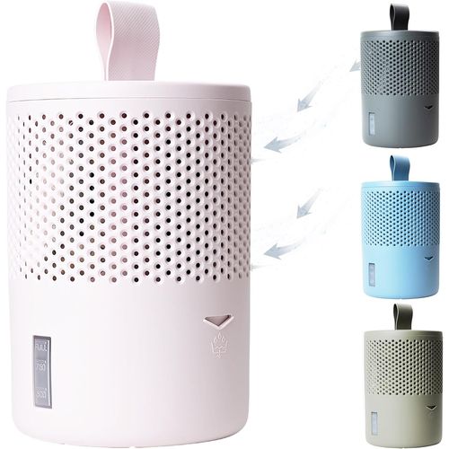 MONDODIGITALE-Déshumidificateur D'Air Anti Moisissure Non Électrique-Absorbeur D'Humidité-Pour Une Meilleure Qualité De L'Air-Anti Humidité Maison, Salle De Bain, Chambre-Rose