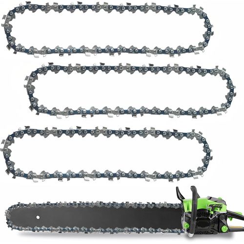 MONDODIGITALE-Lot De 3 Chaînes De Tronçonneuse 40 Cm Lp 1,3 Mm 56 Maillons D'Entraînement Anti-Retour Pour Différentes Tronçonneuses, Compatible Avec Oregon, Einhell Gh-Ec1835, Dolmar, Ryobi, Husqvar