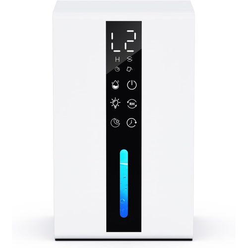 MONDODIGITALE-Déshumidificateur D Air 48 W, Minuteur 48 H, Lumière Nocturne Colorée, Avec Arrêt Automatique Et Décongélation, Ultra Silencieux, Portable, Pour Salle De Bain, Chambre, Sous-Sol 1,8 L