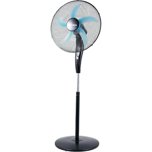 MONDODIGITALE-Ar5Ea50Pb Ventilateur Sur Pied Silencieux 5 Pales Easy-Ventilateur Sur Pied À Large Base Oscillante, Inclinaison Réglable Et Commande Manuelle-Ventilateur À Tige 3 Vitesses
