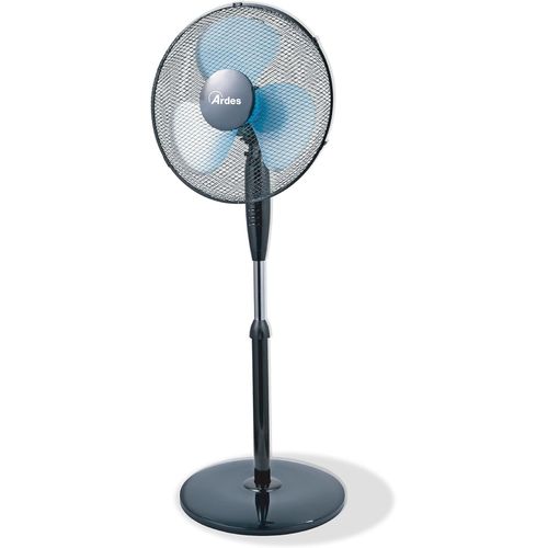 MONDODIGITALE-Ar5Ea40Pb Ventilateur Sur Pied Puissant Et Silencieux, 3 Pales De 40 Cm, Oscillant, Réglable En Hauteur Et En Inclinaison Ventilateur Sur Pied 3 Vitesses Ar5Ea40Pb