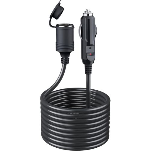 Mondodigitale-Rallonge Allume Cigare 12v: 5m Rallonge Allume Cigare De Voiture Etanche Avec Fusible 15a Pour 12v/24v Moto, Bateau, Voiture, Camion