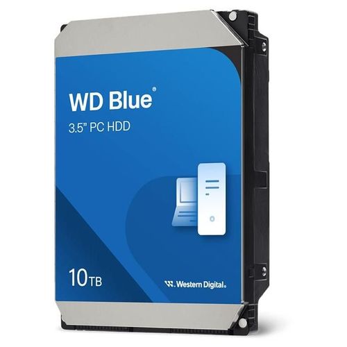 WD Blue - Disque dur - 10 To - interne - 3.5" - SATA 6Gb/s - 7200 tours/min - mémoire tampon : 512 Mo