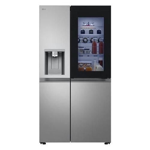 Réfrigérateur-congélateur LG GSXE80PYBD - côte à côte avec distributeur de glaçons, distributeur d'eau - WiFi - largeur : 91.3 cm - profondeur : 73.5 cm - hauteur : 179 cm - 628 litres - Classe D - argent ...