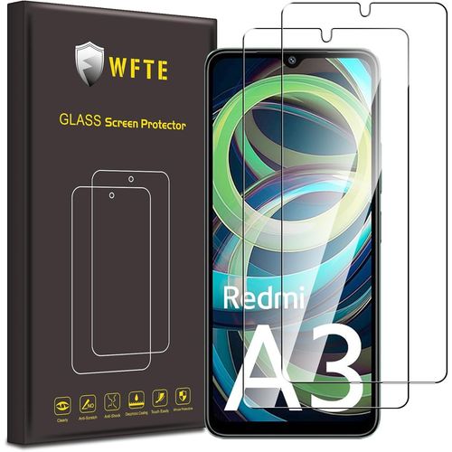 [Lot De 2 Verre Trempé Pour Xiaomi Redmi A3/A3x, 0,26mm Film De Protection D'écran Avec Haute Transparence À 99%, Anti-Trace Protecteur Avec Dureté 9h Glass Pour Redmi A3 5g[Trempe10138]