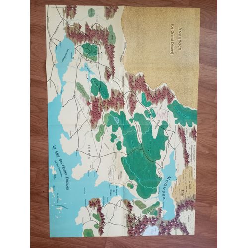 Carte Anauroch Royaumes Oubliés Jeux De Roles Ad&D Oeil Noir Héroquest Wargame