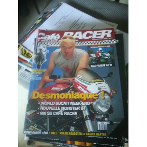 Cafe Racer 34 De 2000 Suzuki Bandit 1200s,Voxan Boxer Vb1 Sport,V1000 Roadster,Cagiva 1000 Raptor,Ducati 900ss,Suzuki Svs650 Roberts,Harley 1200 Sportster,Bsa A65