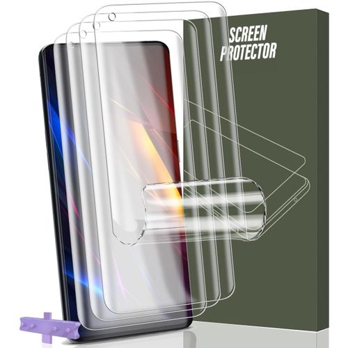 4 Pièces Protection D'écran Pour Oppo Find X3 Pro, Protection Film Oppo Find X3 Pro Tpu Flexible, Hd Clair Doux Transparent Film De Protection D'écran Pour Oppo Find X3 Pro[Trempe9487]