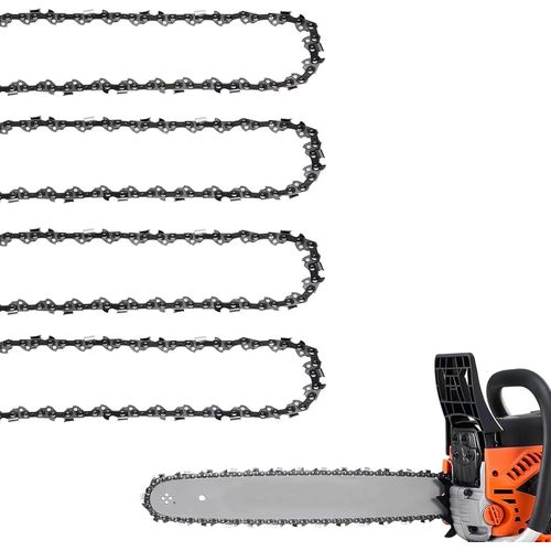 MONDODIGITALE-Lot De 4 Chaînes De Tronçonneuse 40 Cm 3/8"" Lp-1,3 Mm (0,050"")-56 Maillons D'Entraînement Pour Rail De Scie 16""-Chaîne De Rechange 16"" Pour Tronçonneuse