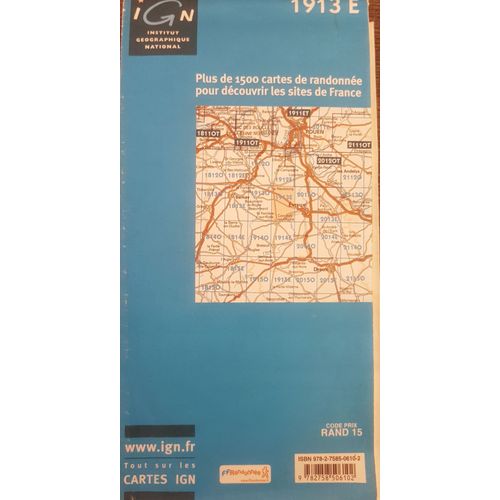 Carte Ign 1913 E Conches-En-Ouche Édition 2007