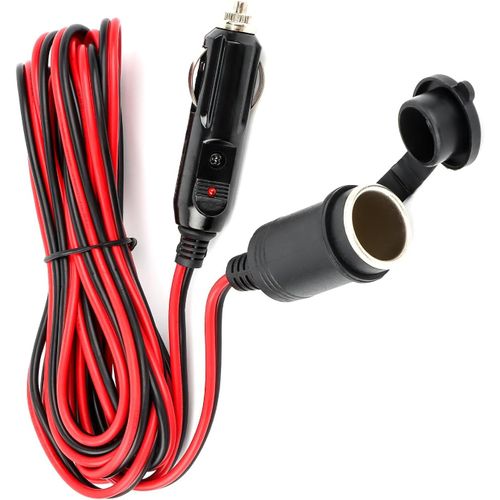 Mondodigitale-5m Rallonge Allume-Cigare,Câble D¿Extension Pour Allume Cigare,12 V/24 V Prise Allume-Cigare Avec Fusible 15a/16 Awg Dc Rallonge Allume Cigare Prise Pour Moto & Bateau,Voiture,Camion