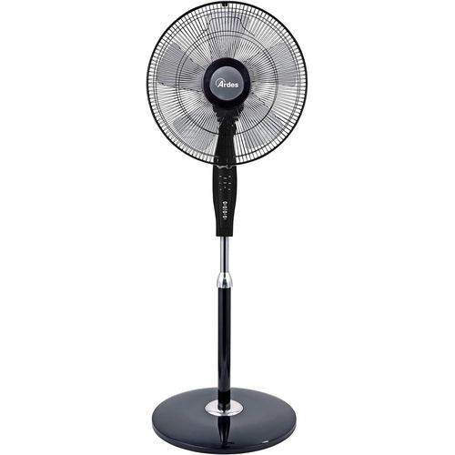 MONDODIGITALE-Ar5S40Pbr Ventilateur Sur Pied Avec Télécommande Et Minuterie Silencieux Et Puissant 5 Pales 40 Cm Oscillant Avec Hauteur Et Inclinaison Réglables Ventilateur Sur Pied 3 Vitesses