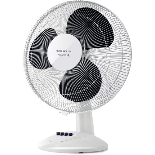 MONDODIGITALE-Greco 16-Ventilateur De Table 40W, Système D'Oscillation, Inclinaison Réglable, 3 Lames De 40 Cm De Diamètre, Base Ronde Antidérapante, Facile À Nettoyer, Silencieux