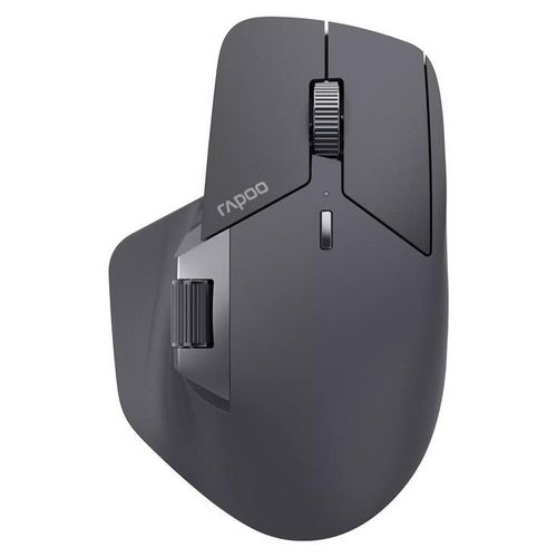 Rapoo MT760L - Souris - multi-mode - optique - 10 boutons - sans fil - 2.4 GHz, Bluetooth 4.0, Bluetooth 5.0 - récepteur sans fil USB - noir